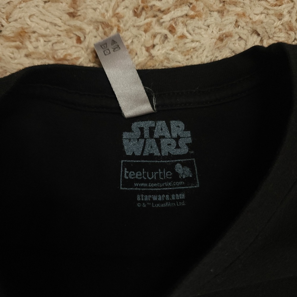 Star Wars TeeTurtle Storm Trooper‎ Mens L Short Sleeve Black Shirt - Picture 2 of 5